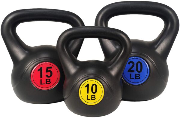 BalanceFrom Wide Grip Kettlebell Exercise Fitness Weight Set