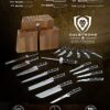 DALSTRONG Knife Block Set - 5 Piece - Gladiator Series - with Modular, Multi-Level Block - German HC Stainless Steel - Premium ABS Polymer Handles - NSF Certified