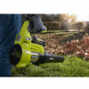 RYOBI RY40451BL 40V Cordless 110 MPH 525 CFM Cordless Leaf Blower and Cordless Leaf VacuumMulcher w 2 Batteries and 2 Chargers - MadeInUSA