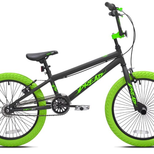 Kent 20 in. Dread BMX Boys Child Bike, Green and Black - MadeInUSA