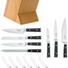Royal Doulton Gordon Ramsay Block Knife Set, 6 Piece, Grey