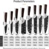 XYJ Stainless Steel Kitchen Knives Set 8 Piece Chef Knife Set with Carry Case Bag & Sheath Well Balance Ergonomic Handle