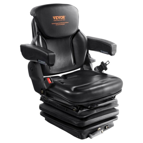 5ABD0A89-E631-586F-E304-0AD837F258D8 VEVOR Universal Tractor Seat Suspension Fold Down Forklift Seat with Adjustable Angle Back CCZYJZKFSAQDKKFORV0 - MadeInUSA