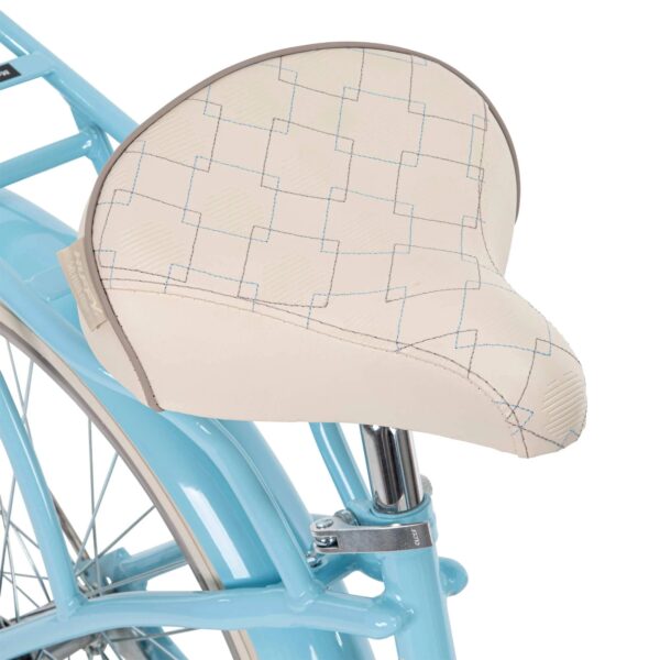 Huffy 24 in. Girls nel Lusso Women's Classic Beach Cruiser Bike, Light Blue - MadeInUSA