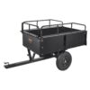 VEVOR ATV Trailer Heavy Duty Steel Dump Cart Tow Behind, 750 lbs 15 Cubic Feet, Garden Utility Trailer Yard Trailers with Removable Sides for Riding - MadeInUSA