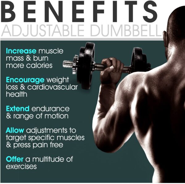 Yes4All Adjustable Dumbbells 40to 200 lbs with Connector Options for strength training