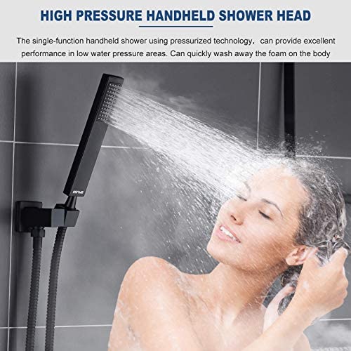 ESNBIA Oil Rubbed Bronze Shower System, Bathroom 12 Inches Rain Shower Head