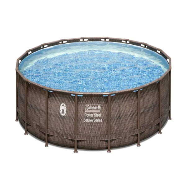 663CA449-F9A7-169B-D5E4-68F4E8F56909 Coleman Power Steel 18 x 48 Round Above Ground Pool Set - MadeInUSA