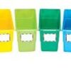 Really Good Stuff Rainbow Name Labels Durable Book and Binder Holders (Set of 12)