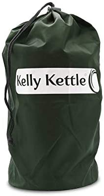Kelly Kettle Ultimate Scout Kit 41 oz. Stainless Steel Camp Kettle, Lightweight Camping Kettle with Whistle, Camp Stove for Fishing, Hunting, Hiking, Survival Gear