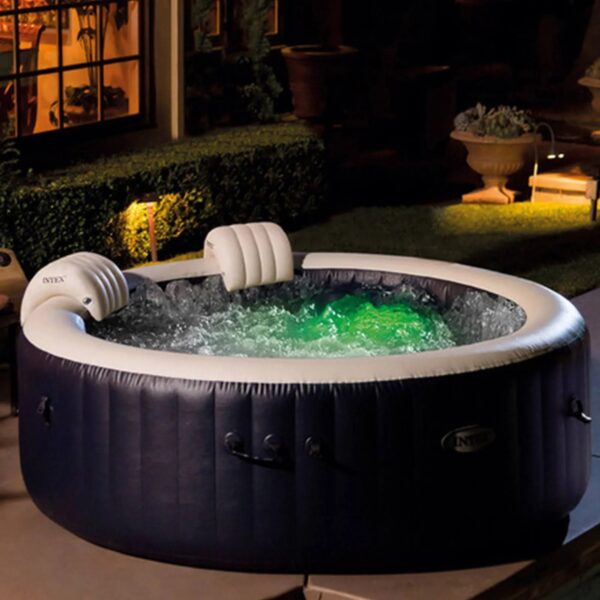 Intex PureSpa Plus Portable Inflatable Hot Tub, 77 x 28", with Phone Spa Tray - MadeInUSA