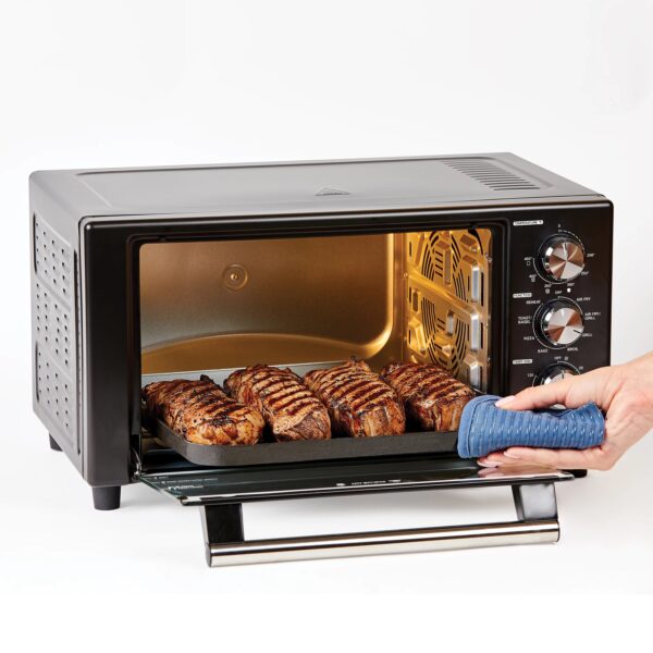 6B352348-2728-5E4E-AA5D-598EA00C5DF5 PowerXL Air Fryer Grill Plus, Toaster Oven, Black, 1500 Watts - MadeInUSA