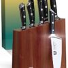 DALSTRONG Knife Block Set - 5 Piece - Gladiator Series - with Modular, Multi-Level Block - German HC Stainless Steel - Premium ABS Polymer Handles - NSF Certified