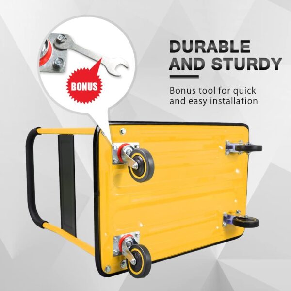 Push Cart Dolly by Wellmax, Moving Platform Hand Truck