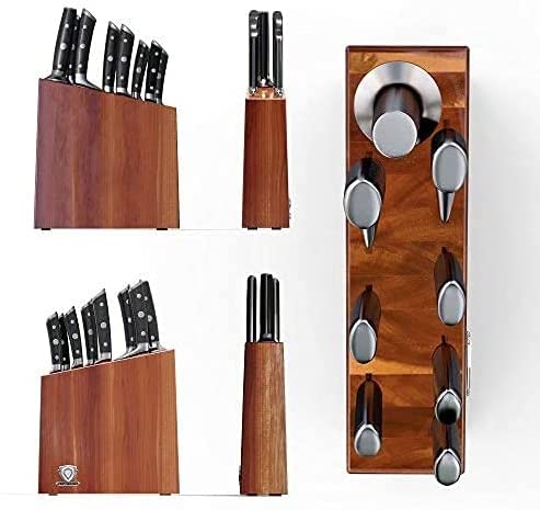 DALSTRONG Knife Block Set - 5 Piece - Gladiator Series - with Modular, Multi-Level Block - German HC Stainless Steel - Premium ABS Polymer Handles - NSF Certified