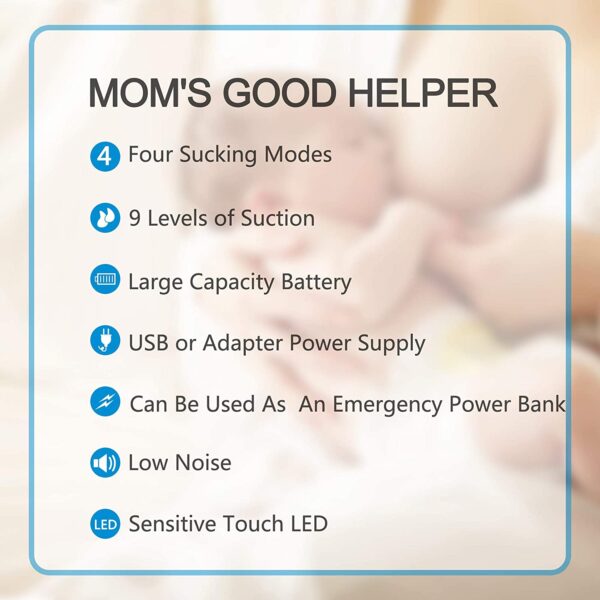 73fef77f84ff44d294bce884470970c5 Bellababy Double Electric Breast Feeding Pumps Pain Free Strong Suction Power Touch Panel High Definition Display