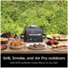 Ninja 7-in-1 Woodfire Electric Outdoor Grill &Air Fryer Grill ,Grey - MadeInUSA