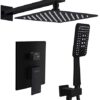 ESNBIA Oil Rubbed Bronze Shower System, Bathroom 12 Inches Rain Shower Head