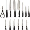 Cuisinart C77WTR-15P Classic Forged Triple Rivet, 15-Piece Knife Set, White