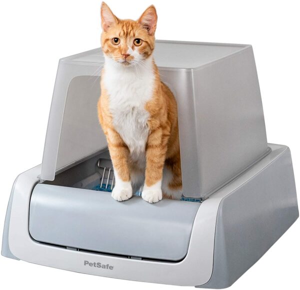PetSafe ScoopFree Self Cleaning Cat Litter Box Systems, iOS/Android App with Health Counter - Automatic Cat Litter Box, Crystal Cat Litter