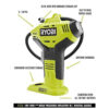 Ryobi P737D 18-Volt One+ Cordless High Pressure Inflator with Digital Gauge, 4.0 Ah 18-Volt One+ High Capacity Lithium-Ion Battery, Charger, and Bag - MadeInUSA