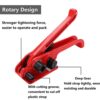 uyoyous Packaging Strapping Banding Kit 1/2" x 3937' Heavy Duty PET/PP Poly Pallet Strapping Kit Steel Manual Banding Tool Set Includes Tensioner Tool, Sealer Tool, Coils