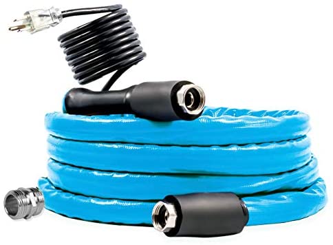 Camco 22912 50 Feet Taste Pure Heated Drinking Water Hose with Thermostat - Lead Free