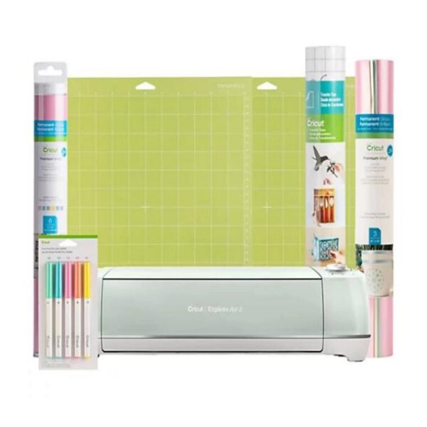 794BC353-E876-BB0C-6795-8D321033193B Cricut Explore Air 2, Mint Pastel Bundle - MadeInUSA