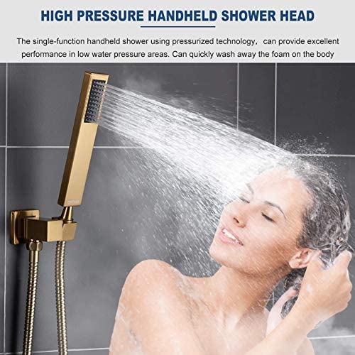 ESNBIA Oil Rubbed Bronze Shower System, Bathroom 12 Inches Rain Shower Head