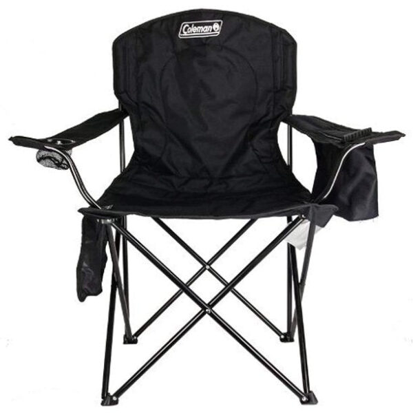 coleman adult camping chair with built in 4 can cooler