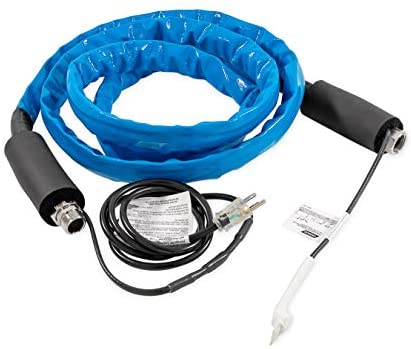 Camco 22912 50 Feet Taste Pure Heated Drinking Water Hose with Thermostat - Lead Free