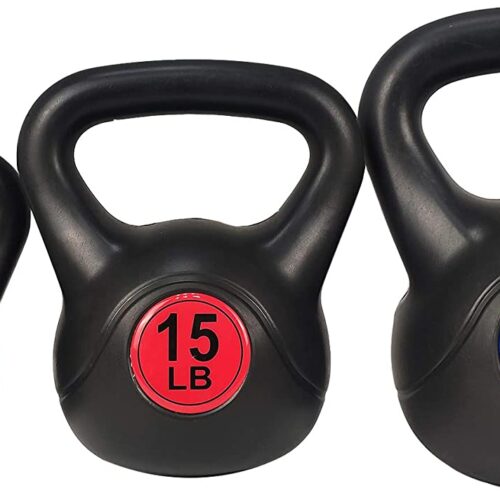 BalanceFrom Wide Grip Kettlebell Exercise Fitness Weight Set