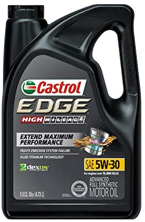 Castrol 60014 Edge 5W-20 Advanced Full Synthetic Motor Oil, 6 Gallon Enviro-Pack