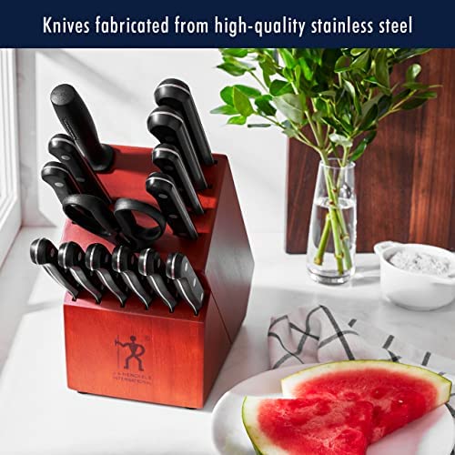 HENCKELS Dynamic Knife Block Set, 15-pc, Dark Brown