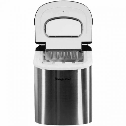 27 lb. Portable Countertop Ice Maker in Stainless Steel