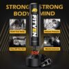 FITVEN Freestanding Punching Bag 70''-205lbs with Boxing Gloves Heavy Boxing Bag with Suction Cup Base