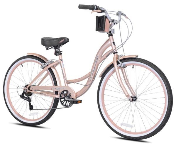 8F24D4ED-F4C0-319E-A064-BB3491561183 Kent 26 in. Bayside Women's Cruiser Bike, Rose Gold - MadeInUSA