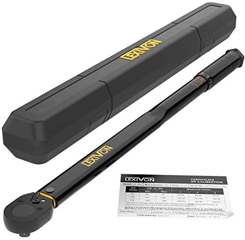 LEXIVON 3/4-Inch Drive Click Torque Wrench 30~300 Ft-Lb / 40.7~406.8 Nm (LX-185)