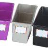 Really Good Stuff Rainbow Name Labels Durable Book and Binder Holders (Set of 12)