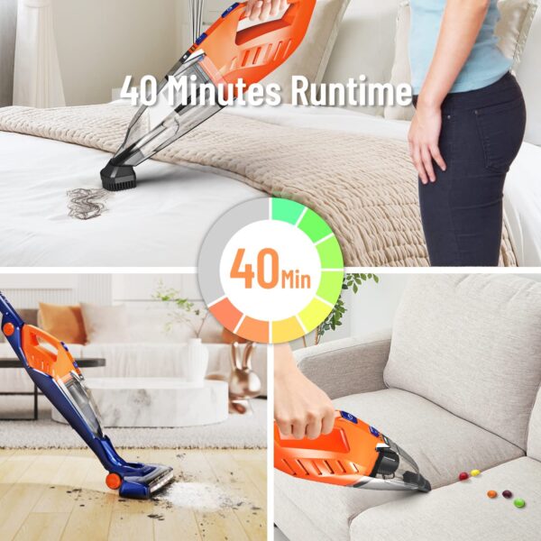 Cordless Vacuum, ORFELD Stick Vacuum Cleaner 4 in 1 Lightweight