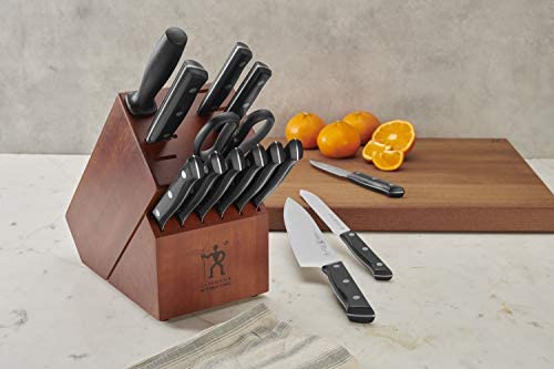 HENCKELS Dynamic Knife Block Set, 15-pc, Dark Brown