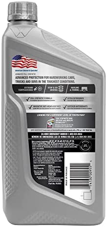 Valvoline Advanced Full Synthetic SAE 0W-16 Motor Oil 1 QT (Packaging May Vary)