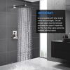 ESNBIA Oil Rubbed Bronze Shower System, Bathroom 12 Inches Rain Shower Head