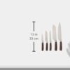 Yatoshi 7 Knife Block Set - Pro Kitchen Knife Set Ultra Sharp High Carbon Stainless Steel with Ergonomic Handle
