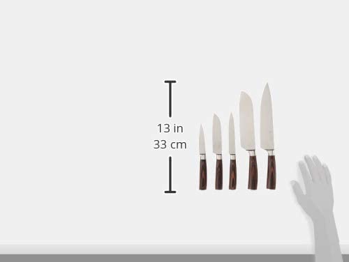 Yatoshi 7 Knife Block Set - Pro Kitchen Knife Set Ultra Sharp High Carbon Stainless Steel with Ergonomic Handle
