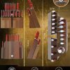 DALSTRONG Knife Block Set - 5 Piece - Gladiator Series - with Modular, Multi-Level Block - German HC Stainless Steel - Premium ABS Polymer Handles - NSF Certified