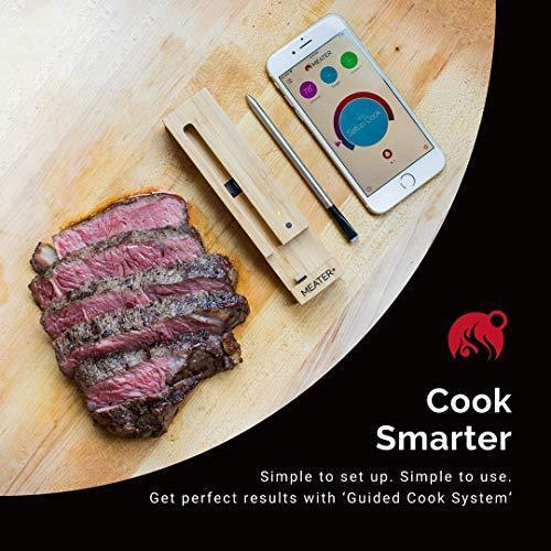 MEATER Plus 165ft Long Range Smart Wireless Meat Thermometer with Bluetooth for The Oven, Grill, Kitchen, BBQ, Smoker, Sous Vide, Rotisserie