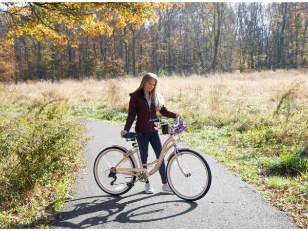 99EBA73F-CDF6-E6DC-966F-70B9C4455B41 Kent 26 in. Bayside Women's Cruiser Bike, Rose Gold - MadeInUSA