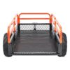 VEVOR Heavy Duty Steel ATV Dump Trailer, 1500-Pound Load Capacity 15 Cubic Feet, Tow Behind Dump Cart Garden Trailer, with Removable Sides and 2 - MadeInUSA