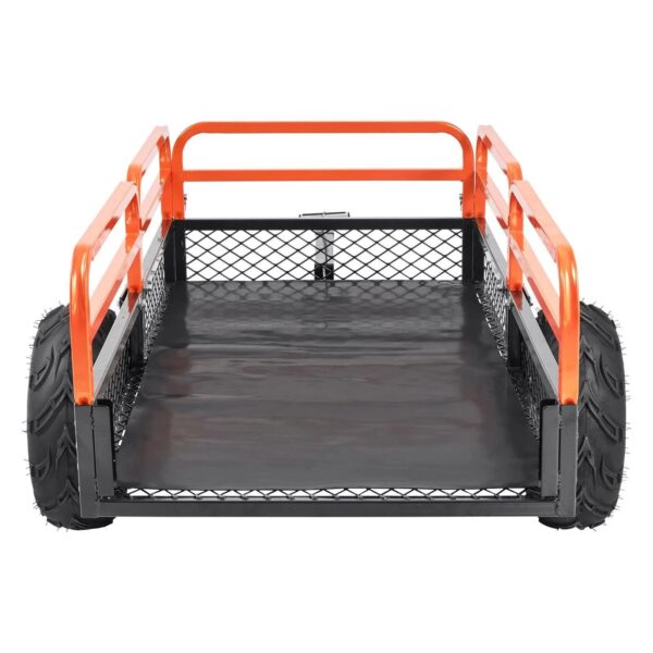 9A194DF0-322F-2855-F5F3-A776B349861A VEVOR Heavy Duty Steel ATV Dump Trailer, 1500-Pound Load Capacity 15 Cubic Feet, Tow Behind Dump Cart Garden Trailer, with Removable Sides and 2 - MadeInUSA